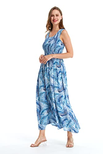 Image of Hawaii Hangover Family Matching Hawaiian Clothes, Simply Blue Leaves