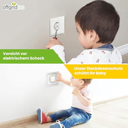 Miniatura 2 de Offgridtec 12 Unidades De Protección Infantil Para Enchufes Enchufables, Blanco