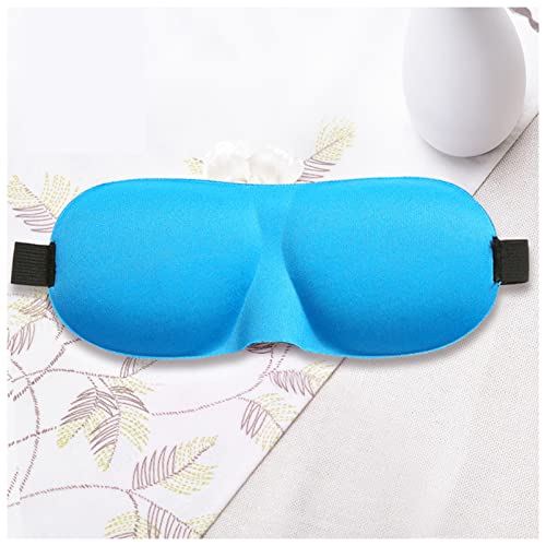 スリープマスク 3Dスリープマスク包帯シルクマッサージアイマスクカバーシェードアイパッチパッチソフトスタイリッシュな旅行ナイトスリーピングマスク 3dスリープマスク (Color : Light blue, Size : Upgrade)