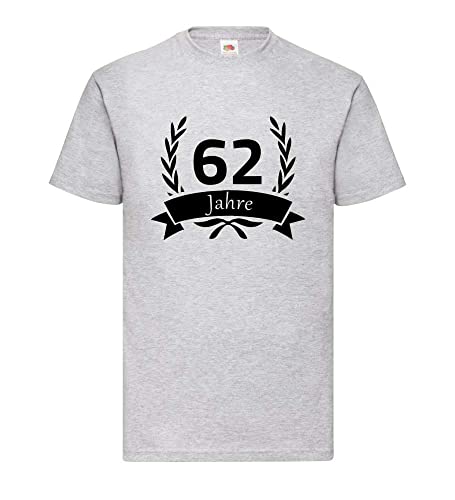 T-shirt 62 ans homme couronne laurier gris XXXL