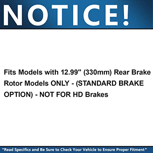 Image of Detroit Axle - Rear Brake Kit for Ford 2011-2019 Explorer 2009-2019 Flex