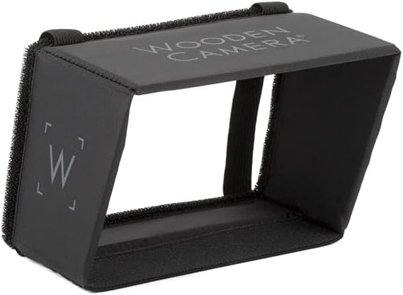 LCD Sun Shade for Monitors 6 to 7-Inches, Monitor Hood with All-Sides Coverage and Flexible Bottom for Easy Access