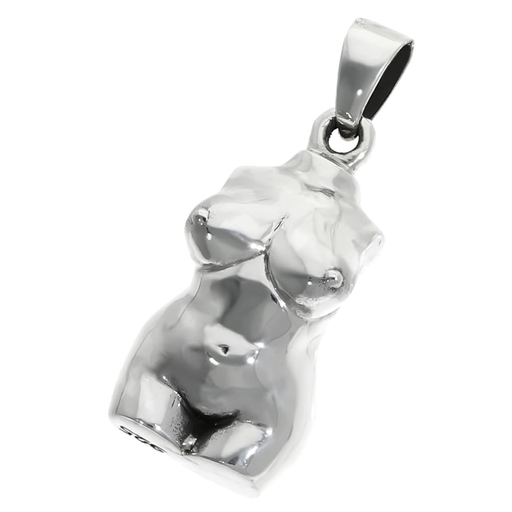 [新宿銀の蔵] 立体 裸婦像 シルバー925 ネックレス ペンダント チャーム 裸婦 美女 女神 彫像 トルソー メンズ