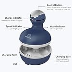 COMFIER Cordless Electric Scalp Massager with Mutlti-Modes Vibration, Handheld Cat Head Massager for Pets, Portable Dog Head Massage for Deep Clean and Stress Relax - Image 5