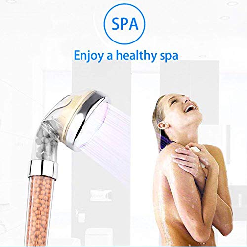 Apzek Led Shower Head, High Pressure Handheld Shower Head With 7 Color Changing Lights Water Saving Filter Showerhead For Dry Skin And Hair #TOP3