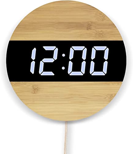 aboveClock Reloj de Pared,Reloj Digital Pared, 30 cm Diámetro, Función de Memoria, Decorativo para la Cocina, el Salón, el Comedor o la Habitación Cover