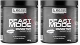 Alphatier Beastmode Pre-Workout Booster Raspberry - hochdosiert, klumpenfrei + vegan - Koffein Citrullin L-Arginin ß-Alanin Betain HCL Himbeere 400 g (Packung mit 2)