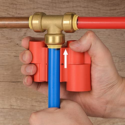 iCrimp CRQ03 Debur & Depth Gauge Tool for Push-Fit Fittings, Disconnect Tool for Push to Connector Fittings