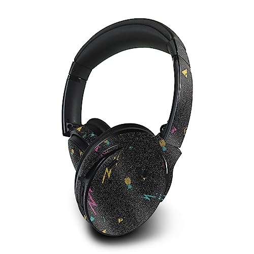 Image of MightySkins Glossy Glitter Skin Compatible with Bose QuietComfort 45 Headphones Magic Pineapple | Protective, Durable High-Gloss Glitter Finish | Easy to Apply | Made in The USA