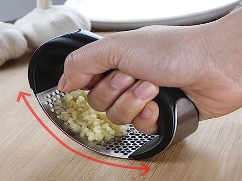 Triturador Amassador Alho Aço Manual Com Pressão Compra tudo Brasil