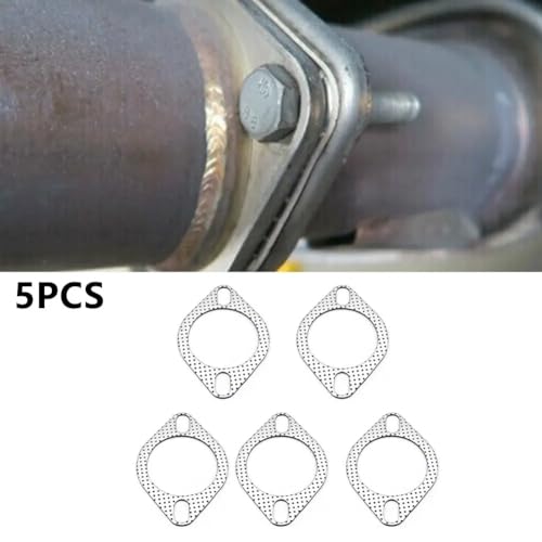 Image of YSIL 5PCS Exhaust Flange Gaskets 2.5 inch 2-Bolt Exhaust Manifold Gasket Replacement Car Exhaust Gasket Car Accessories OEM#120-06310-0002