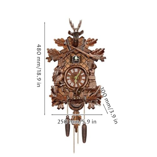 Relojes de cuco con función silenciosa nocturna para un descanso total 5