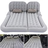 GEBBEM Car Air Mattress for Jeep Cherokee IV (KK) 2008 2009 2010 2011 2012, Portable Car Mattress Inflatable Bed Foldable with Pillow Camping Travel Car Accessories,Grey