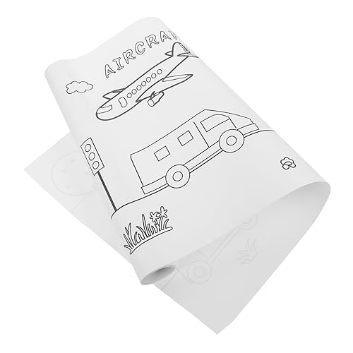 FUNNETOYU 1 Rollo De Rollo Papel Para Colorear De Tráfico Muro Suministros De Dibujo Para Almohadilla De Pintura Para Manualidades Para Pared De La Habitación De Los