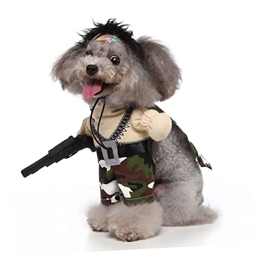 Mipcase 1 Conjunto Animal De Estimação Engraçado Vestir-se Trajes De Animais De Estimação Do Dia Das