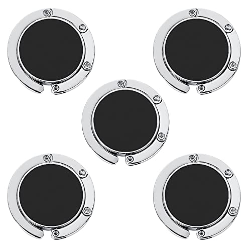 YAYODS Lot de 5 crochets de sac à main pour table, crochets de sac à main pliants, ronds et robustes pour bureau, maison et restaurant Cover