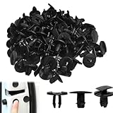 Clips de Fixation, 50 Pièces Clips de Fixation Voiture Rivets Plastique Carrosserie, Agrafe Carrosserie Fender Auto Remplacement Compatible avec Citroen Peugeot Jumpy Berlingo C3 C4 C5 C6