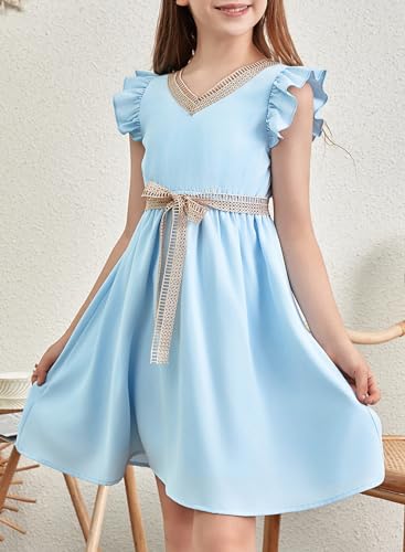 blibean Tween Girls Elegant Dresses Kids Semi Formal Dress Size 6-15 Years2
