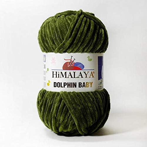 Himalaya Dolphin Baby 4 Skein Knitting Yarn 4x100 Gram (14,11 oz) Baby Blanket & Amigurumi Yarn Super Bulky 524 yds Velvet, Perfect for Baby Blankets & Crochet Projects