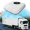 8800 BTU RV Roof Air Conditioner 12V Quiet Camper AC Unit, DC 12 Volt Van Rooftop A/C Units, High Efficiency Fast Cooling For Sleeper Truck Trailer Fifth Wheel Motorhome Grader Tractor Loader Crane