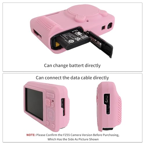 Funda para cámara Kodak PIXPRO FZ55 silicona suave rosa miniatura 4