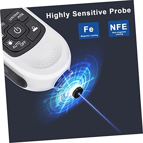 Medidor de Profundidad de Pintura Digital para Medición de Espesor de Recubrimiento Automotriz con Pantalla LCD Retroiluminada miniatura 4