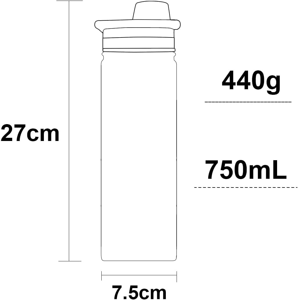MODUS Garrafa de Água Térmica Inox Esportiva Academia Isolada a Vácuo Aço Inox 750ML (Roxo)