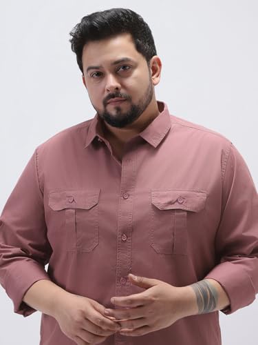 Image of Urbano Plus Men's Cotton Full Sleeve Regular Fit Casual Solid Shirt