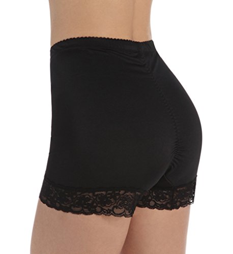 Ahh By Rhonda Shear Women's Pin Up Lace Control Panty, Black, 1X #TOP3