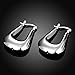 Greendou Fashion Jewelry 925 Sterling Silver Plated Bag Shape Hoop Earrings
