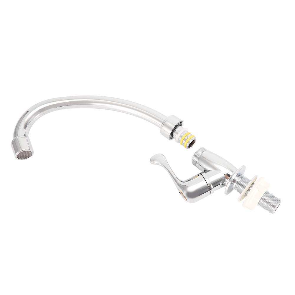 ViaGasaFamido Kitchen Faucet Single Cold Water Faucet G1 2 Sink Facuet Single Handle High Arc Kitchen Faucet Bathroom — view 7