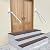 16 Inch White Stair Handrails for 1-3 Steps, Munzong Anti-Slip SUS304 Stainless Steel Hand Rail for Stairs, Knurled Safety Grab Bar for Outdoor Garage Porch Entry Interior Exterior Stairway-1.25” Tube