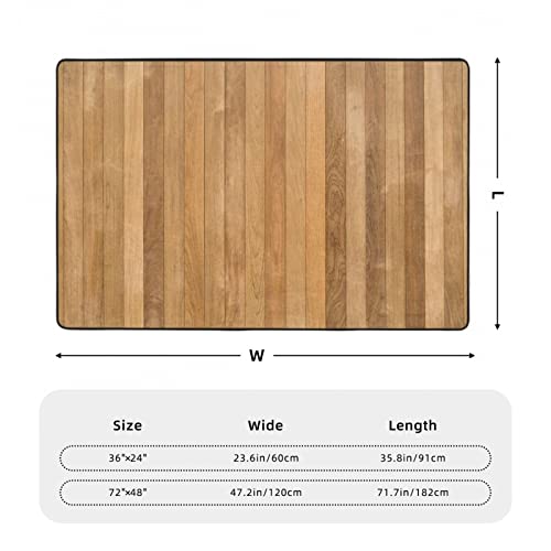 Area Rugs For Living-Room, Wood Panels Printed Bedroom Carpets Non-Slip Floor Mat, Office 72"X48" Rugs #TOP6