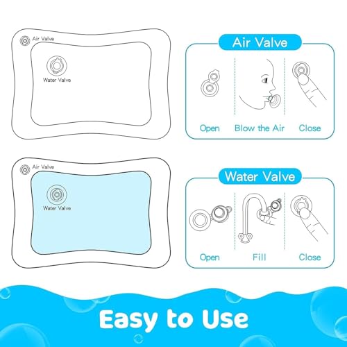 Image of Mashes Baby Water Play Mat Toy Inflatable Tummy Time Leak-Proof||Fun Activity Play Center Indoor & Outdoor for Babies, Infants & Toddlers, 3 to 12 Months (Octopus, Multicolor, Pack of 1)(Square)