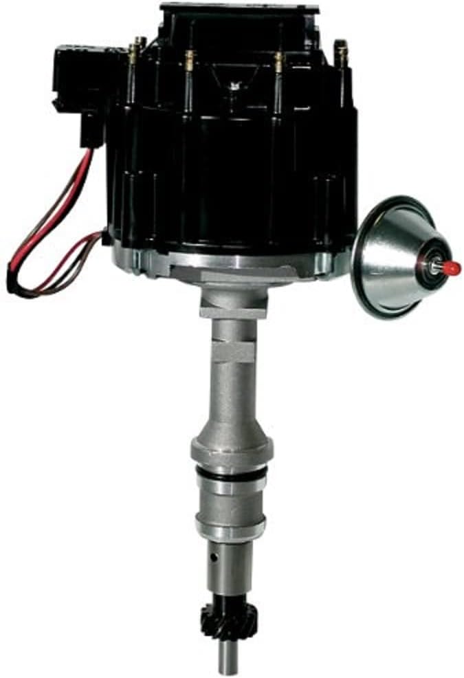Proform 66969BK Vacuum Advance HEI Distributor with Steel Gear and Black Cap for Ford 221-302