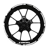 Bike Aufkleber für Motorrad Für Kawa&saki Z800 Motorrad-Logo 17 Zoll Radnabenaufkleber innen und außen reflektierender Aufkleber Felgenaufkleber wasserdicht Z800(O)