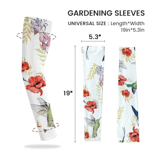 Image of YPHCDO Gardening Sleeves for Women Farm Sun Protection Thorn Proof Cooling Arm Sleeves to Cover Arms for Garden Sports