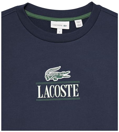 Lacoste Boys' Long Sleeve Minimal Croc Crewneck Sweatshirt2