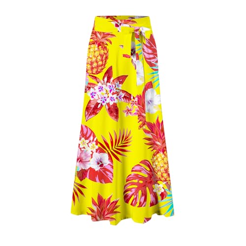 Image of Cromoncent Matching Hawaiian Outfits for Family, Dad and Son Matching Luau Beach Tropical Shirts Mommy Daughter Tropical Sets