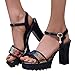 Platform Wedge Sandals High Chunky Heel, Women'S Chunky Heels Zippered Waterproof Platform High Heels Shoes Sandals, Arch Support Sandals Wide Width Walking Shoe