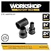 WORKSHOP Wet/Dry Vacs Vacuum Accessories WS25055A Wet/Dry Shop Vacuum Attachment Adapter Combo Kit for Wet Dry Vacuum Cleaners, Connect Vacuum Hoses and Parts, 3-Piece Kit