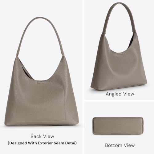Image of Hobo Bags for Women, Small Slouchy Hobo Purse, Soft Vegan Leather Shoulder Bag Trendy Everyday Tote Handbag, 11'' (28cm)