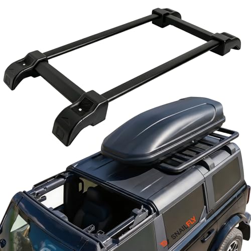 Customer Satisfaction Program 21B49 - Roof Panel Delamination - 2021 Ford Bronco 5 Snailfly Half Roof Rack Fit for Ford Bronco 2021-2026 4-Door Hard Top Only - Aluminum Rooftop Cargo Luggage Carrier, Low Profile