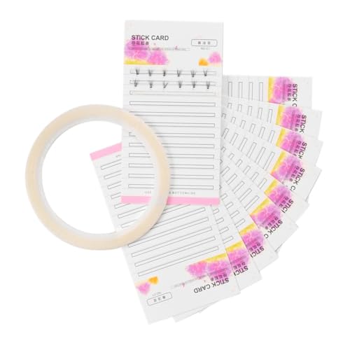 Angoily 10pcs Lash Storage Cards Graft Eyelash Holder Lash Glue Cards Eyelash Container for Extensions Supplies