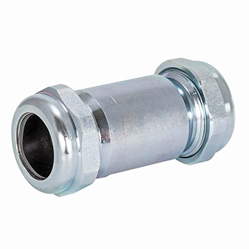 Image of Eastman 4-3 /8 Inch Long Pattern Compression Coupling, 1 Inch IPS, Galvanized Steel, 20566