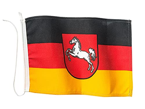 New Marine Boat flag Lower Saxony, 20 x 30 cm