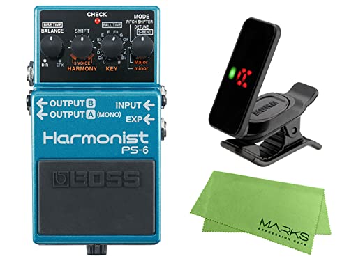 Amazon | BOSS ボス - Harmonist PS-6 + KORG Pitchclip 2 PC-2 +