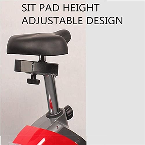 Image of Exercise Bike Indoor Stationary Cardio Exercise Machine Vertical Bicycle Electric Control Multi-Slot Belt Drive Home Exercise Machine (Gray)