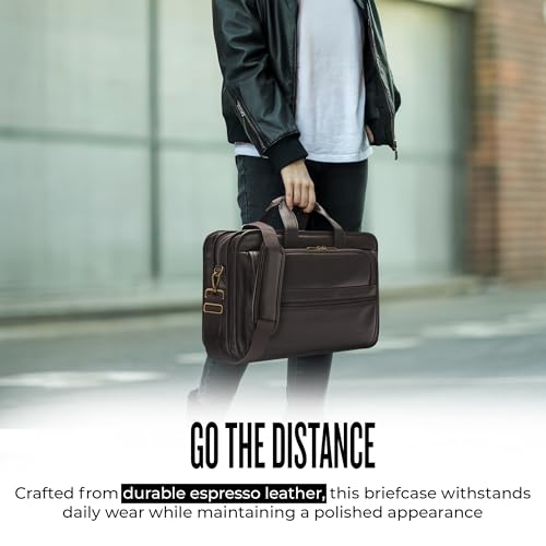 Maletín Solo New York para Laptop 15.6" Cuero Espresso miniatura 6