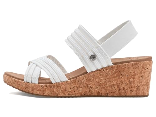 Skechers Women's ARCH FIT BEVERLEE 2.0 - BALI VIBES, Monomesh knit cross band slingback, White, 9M - image 5